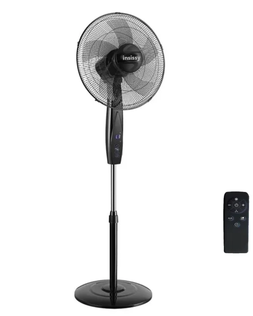 Ventilator Inteligent cu Picior Reglabil 3 în 1, Control prin Aplicație și Telecomandă, 7 Viteze, Timer Programabil, 50W Putere
