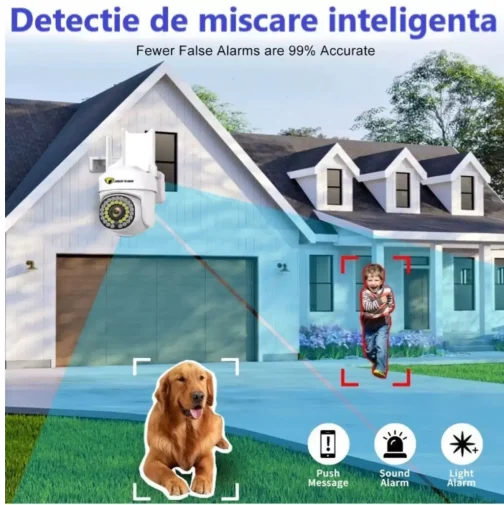 Set 2X Camere Supraveghere Jortan WIFI, Full HD 1080p, Monitorizare Video Wireless - imagine 4