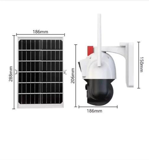 Set 2x Camere Supraveghere 4G cu Panou Solar – Fără Wi-Fi, Autonome, Exterior, SIM, Viziune Nocturnă - imagine 2