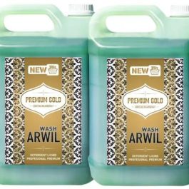 Pachet 2x Detergent lichid cu bicarbonat Arwil Gold – curățenie profundă, neutralizare miros & protecție haine